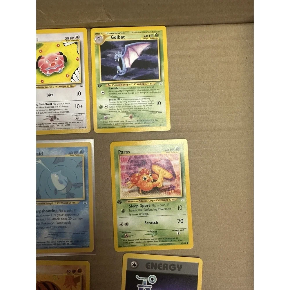 25 Vintage pokemon card collection LP-DMG Shadowless and first editions see pics